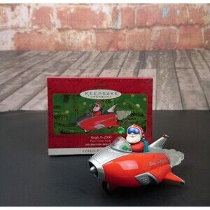 Vintage Decorative Collectible Hallmark Keepsake Ornament Sleigh X-2000